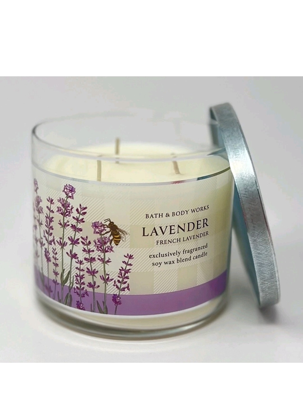Bath & Body Works 3-Wick French Lavender Soy Candle 14.5oz. **Discontinued**